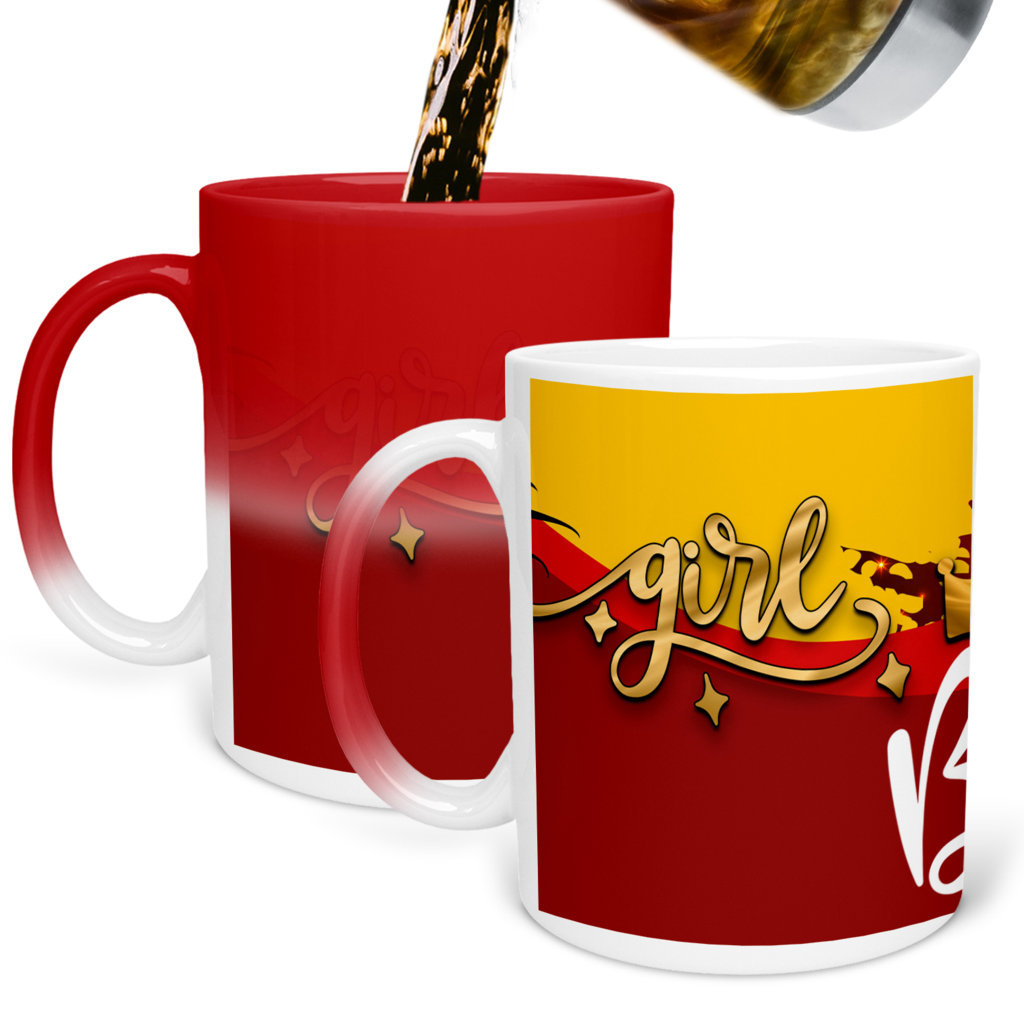 Printed Ceramic Coffee Mug | Siblings | Raksha Bandhan | Girl Boss |325 Ml. 